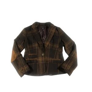 Atmosphere Brown Plaid Blazer